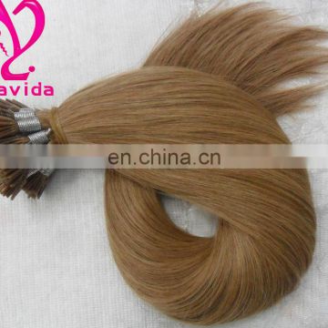 Wholesale beautiful new arrival double drawn 18"-30" Indian remy U-tip nail tip Pre-bonded human hair extension