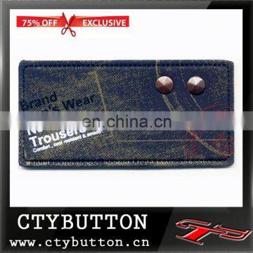 Leather Material jeans leather labels
