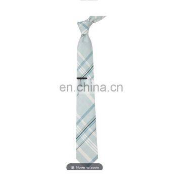 Hand Made of 100% Cotton Dawson Plain Mens Neck Tie photo-4