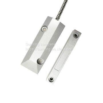 Burglar Alarm Surface Mounted Polished Aluminum OKI Reed Switch Wired Door Magnetic Contact photo-2