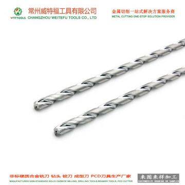 Solid tungsten carbide deep hole drill bit tools with coolant-through drilling WTFTOOLS