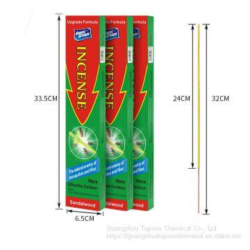 2019 OEM accepted Long Mosquito Repelling Good Fragrance Sandalwood Safe Incense Sticks