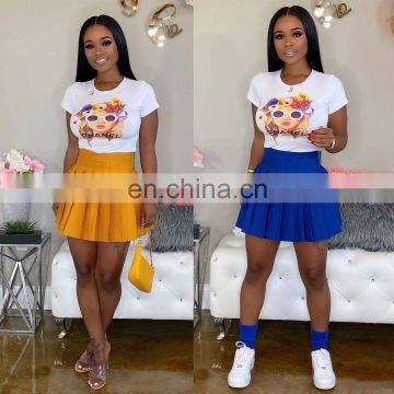 2020 New Arrivals Women Sexy Pleated Mini Skirts Ladies Fashion Casual Skirts Women's Skirts photo-4