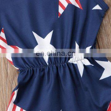 Baby Girl Clothes Fashion Summer Baby 4th of July Stars and Stripe Patriotic Romper Baby Bodysuit Kid Clothes FREE SHIP photo-5