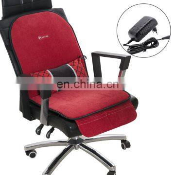 Soft Comfort Adjustable Temperature Electric Heating Home Office Chair Seat And Back Support Cushion With Hi-Low Heating Switch photo-3