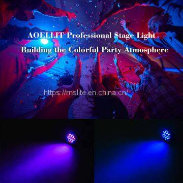 36 LED RGB Uplighting 9 Modes Sound Activated Stage Par Lights Remote Control Compatible With DMX photo-5