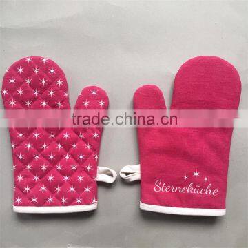 custom design high quality printed oven mitt