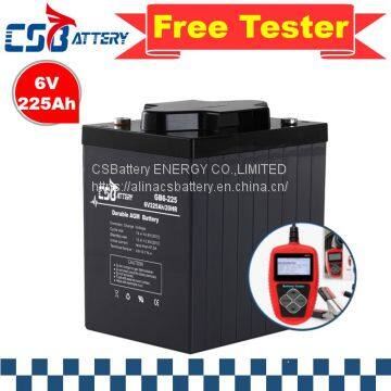 Csbattery 6V210ah Sealed-Lead-Acid AGM Battery for Forklift/Charger/Telecom/Power-Tools/Solar/Ali photo-4