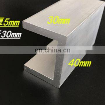 Anodised Aluminium Channel 6061 T4 Aluminum Channel Extrusions photo-5
