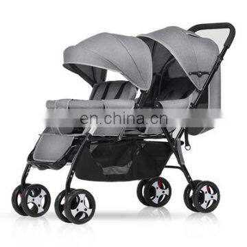 Twin Lightweight and Compact Baby Stroller Foldable Infant Pram Pushchair photo-3