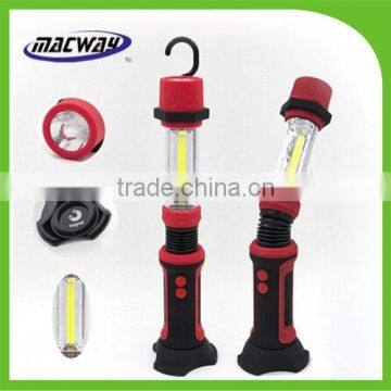 Magnetic telescopic portable cob work led light with hook