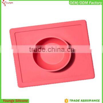 Silicone Placemats Table Dog Bowls Kitchen Table FDA Dish Pad Grip With Bowl Quality Choice photo-4