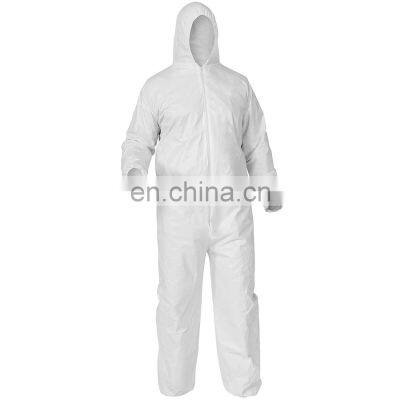 Wholesale cheap disposable PP+SF film clothing coverall microporous working suit overol medico desechable