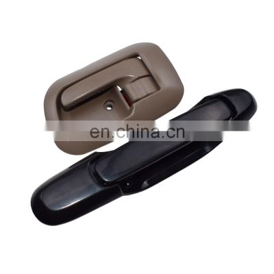 Free Shipping!Set 2 Black Outside Beige Inside Rear Left Door Handles For 98-03 TOYOTA SIENNA