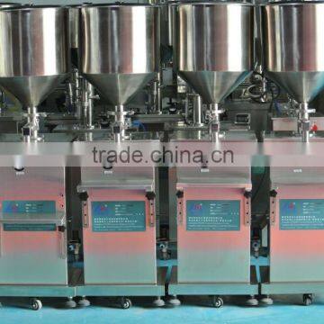 FLK stainless steel manual liquid filling machine with pneumatic