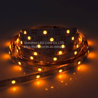 Individually addressable RGB 5050 WWA 5V flexible led strip light