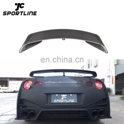 Black Primming Carbon Fiber GTR Rear Spoiler for NISSA N GTR-R35 09-15