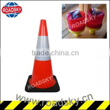 Emergency Warning Red Plastic Pylon Cones