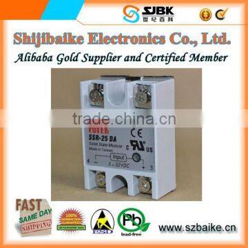 SSR-25DA Solid State Relay Output 24V-380V 25A For PID Temperature Controller