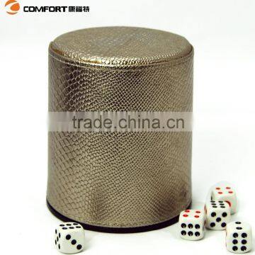 Express New Products Luxury Party Use Leather Dice Cup photo-6