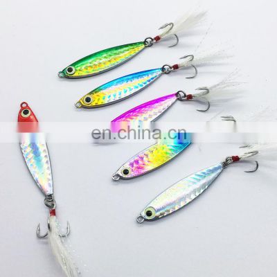 In stock  low prices 7g 10g 15g 20g  slow pitch jigging lead fishing metal jig lure fishing lure hard