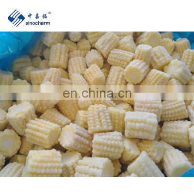 Sinocharm BRC Approved Pass European Standard IQF Frozen Cut Baby Corn