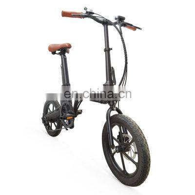 OEM Customized 16inch 36v 250W 32KM/H Speed Electric City Bike Folding E-Bike photo-4