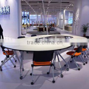 Aluminium Alloy Leg Wooden Folding Conference Table HD13B photo-5