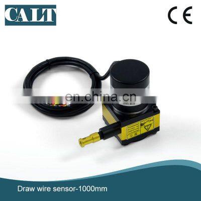 1000 мм аналоговый выходной датчик перемещения с тянущимся проводом (нагрузочным кабелем) 0-10 В, тросовой энкодер photo-2