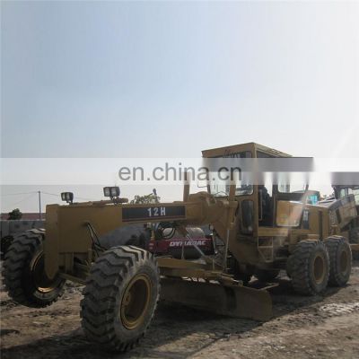 Caterpillar used heavy machine 12H  motor grader 12 H motor grader in Shanghai