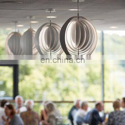 Nordic Modern Creative Design Pendant Light Rotating Moon Metal Pendant Lights for Bedside Decor Chandelier