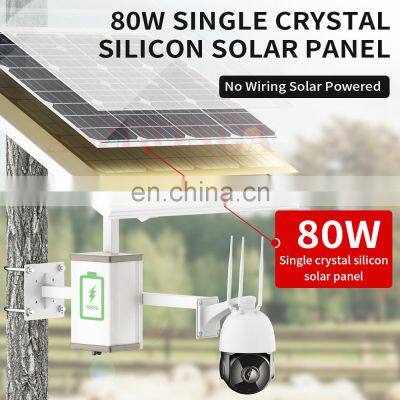80W 40AH Battery Solar Panel HD 5MP 30X ZOOM Security IP Camera Wireless 3G 4G SIM Card Outdoor PTZ CCTV Surveillance Cam CamHi photo-3