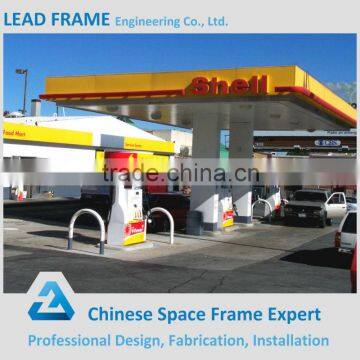 Galvanized Light Steel Frame Structure Roof Gas Station Construction