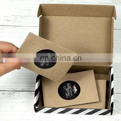 OEM Luxury Custom LOGO Eco Friendly Black White Mailer Boxes Under Wear Night Clothes Packaging Corrugated Shipping Box photo-3
