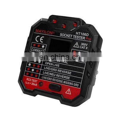 HT-105 Cheap GFCI RCD 110V 220V Socket Outlet Tester Voltage Tester Tester Socket Cpu photo-2