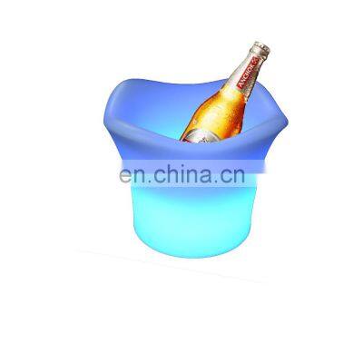 event party decorative beer champagne led lighted Portable Party Use Led Rechargeable Cooler Glowing Plastic LED ice bucket