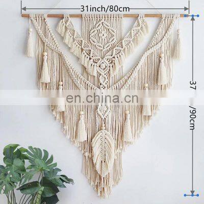 Best Seller Naturally Beautiful Macrame Boho Wall Hanging Decor photo-3