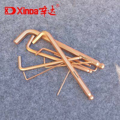 Xinda Berylllium Copper Ball Point Hex Allen Key Non Sparking Tools Explosion Proof Wrench Suppliers photo-3