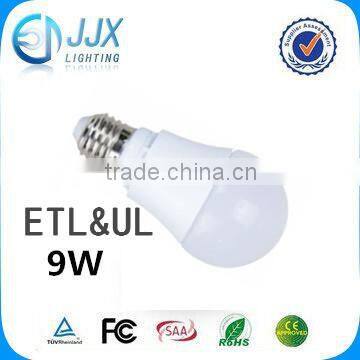 factory price E27 220-240V 9W LED BULBS, ETL &UL led bulb