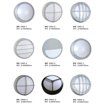 Outdoor Waterproof and Moisture-proof Lamp Round Square Aluminum Outdoor Balcony Corridor Simple Three-proof Ceiling Lamp photo-2