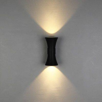 Qiaoguang 10w Outdoor Double-sided Wall Lamp With Up-and-down Illumination, Waist-shaped for Courtyard and Villa Lighting photo-2