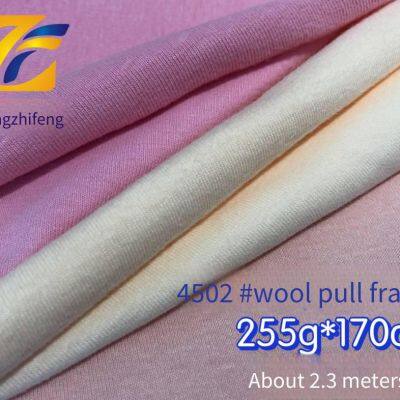 guangzhifeng 4502# 255 г шерстяно-ликровой хлопок + спандекс 1*1 риб с натертым поверхностью