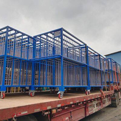 304 Stainless Steel Metal Turnover Trolley With 500kg Load Capacity