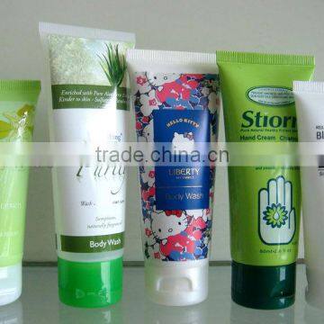 plastic clear packaging,pe soft tube,silkscreen printing packaging tubes