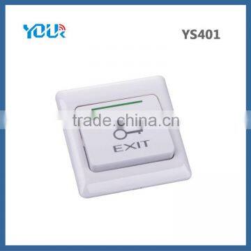Hot sale & Cheap price High temperature resistant Plastic Small push button exit with luminescent indicators (YS401)