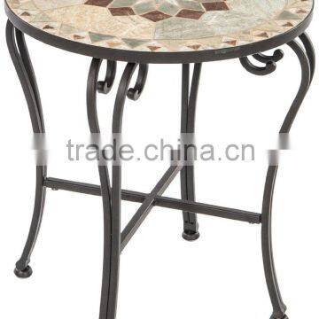 wrought iron mosaic tile bistro table home outdoor furniture