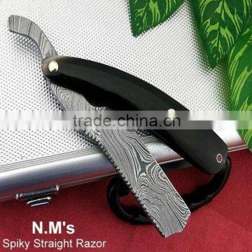 udk R1" custom made damascus highly sharp shaving razor