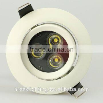 High quality 3X1W aluminium led downlight with unique design for indoor house decoration