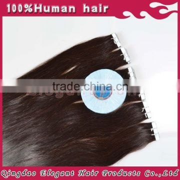 Grade 100% unprocessed Brazilian remy hair tape hair extension