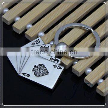 2015 Custom Design Casino Poker Keychain With Manufactuer Wholesale